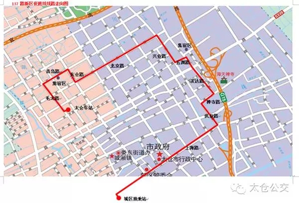 7月18日起将新增新区区域公交136路、137路夜班线