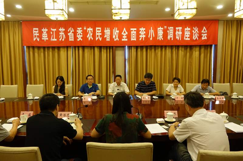 民革江苏省委“农民增收全面奔小康”调研组来太调研
